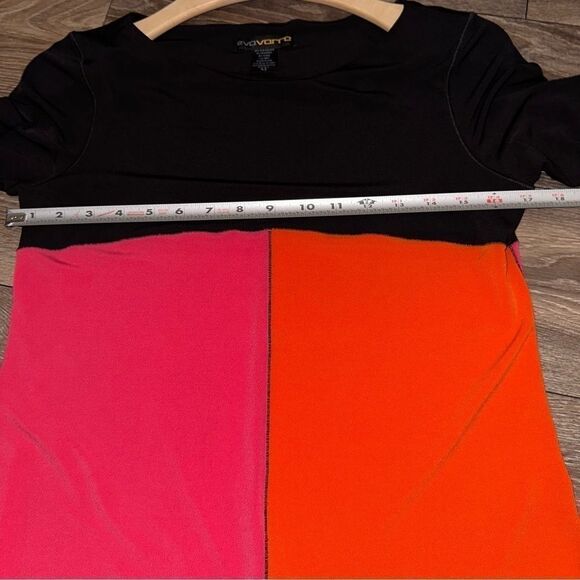 Eva Varro Handcrafted Block dress Pink-red and black size M - Picture 5 of 9